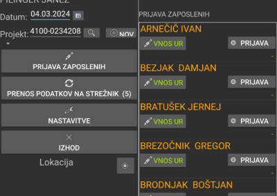 Mobilna evidenca prisotnosti